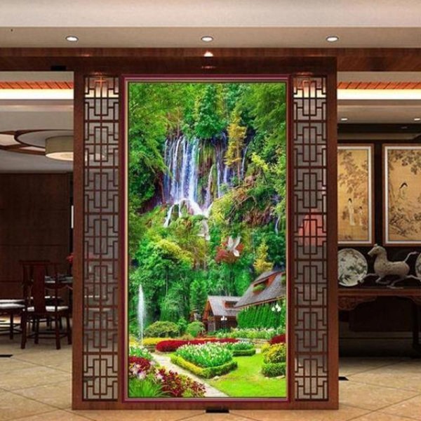 Haus in den Bergen ab 40x100cm