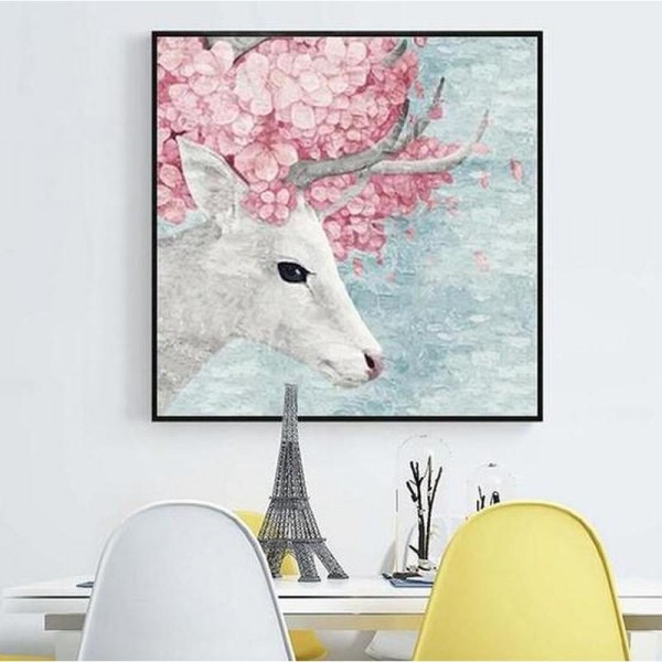 Bock mit rosa Blüten ab 50x50cm