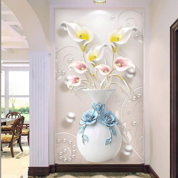 Vase mit Blumen ab 50x80cm