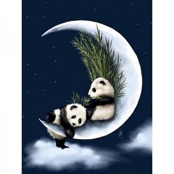 Pandas auf dem Mond