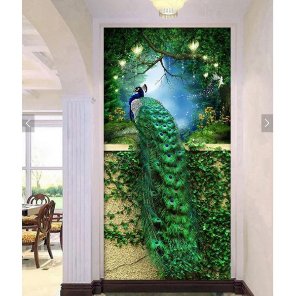 Pfau im Wald ab 50x80cm