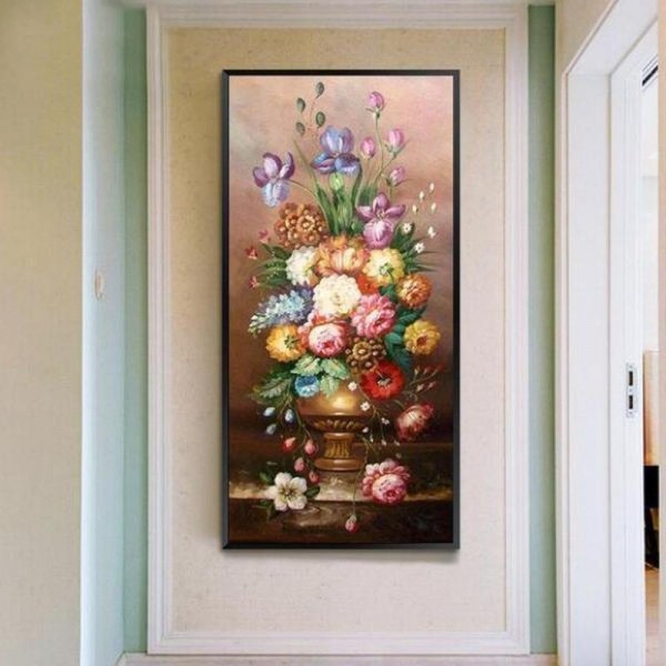 Vase bunte Blumen ab 50x90cm