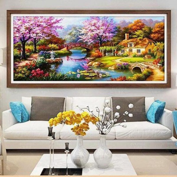 Ferienhaus mit farbenfrohem Garten ab 50x100cm