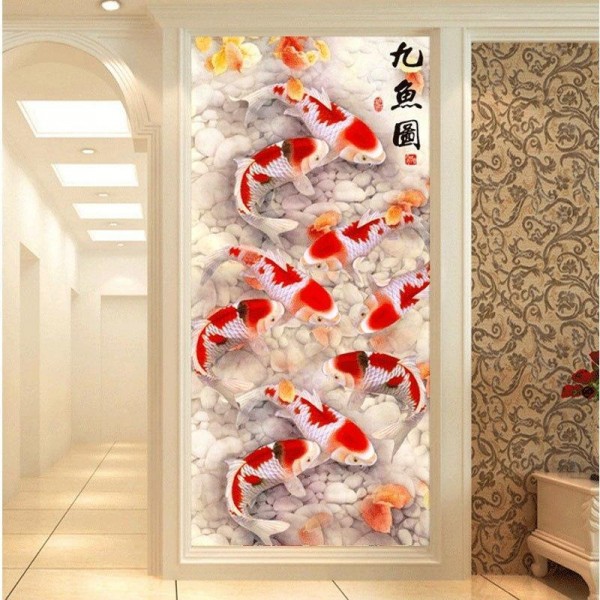 Koi Karpfen 50x100cm