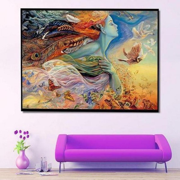 Bunte Göttin 50x70cm