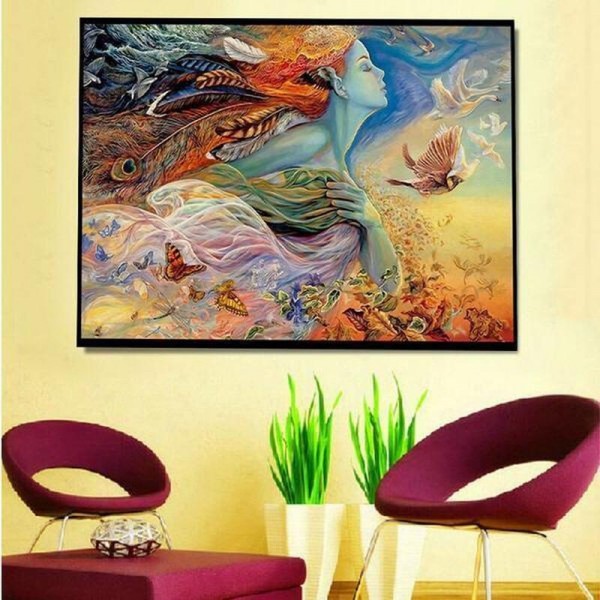 Bunte Göttin 50x70cm