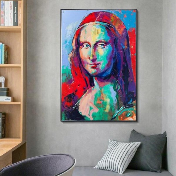 Bunte Mona Lisa ab 50x70cm