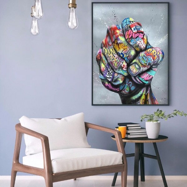 Graffiti-Faust 50x70cm