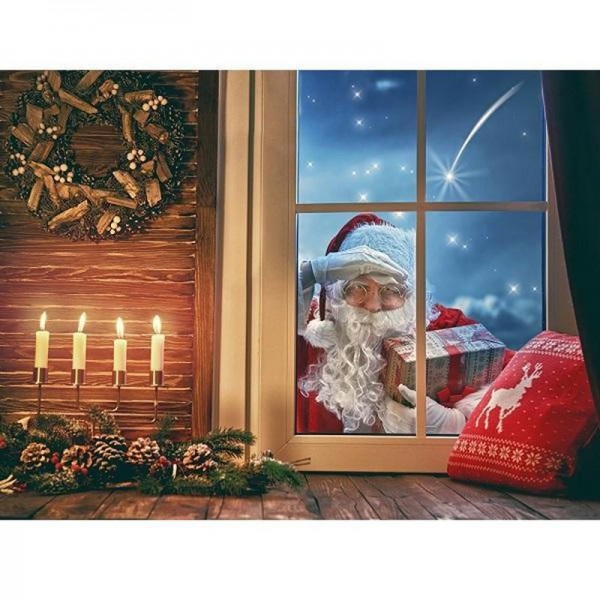 Weihnachtsmann am Fenster