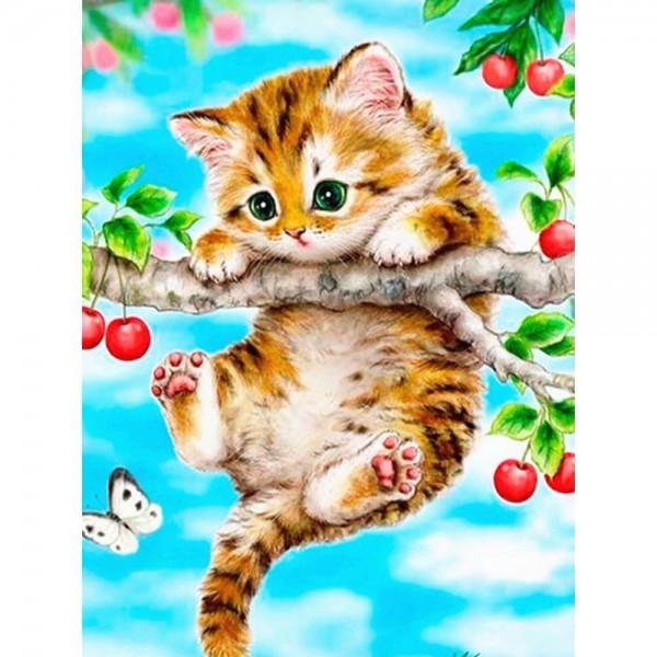 Katze im Kirschbaum