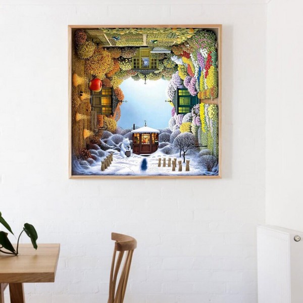 Jahreszeiten rauf und runter ab 50x50cm