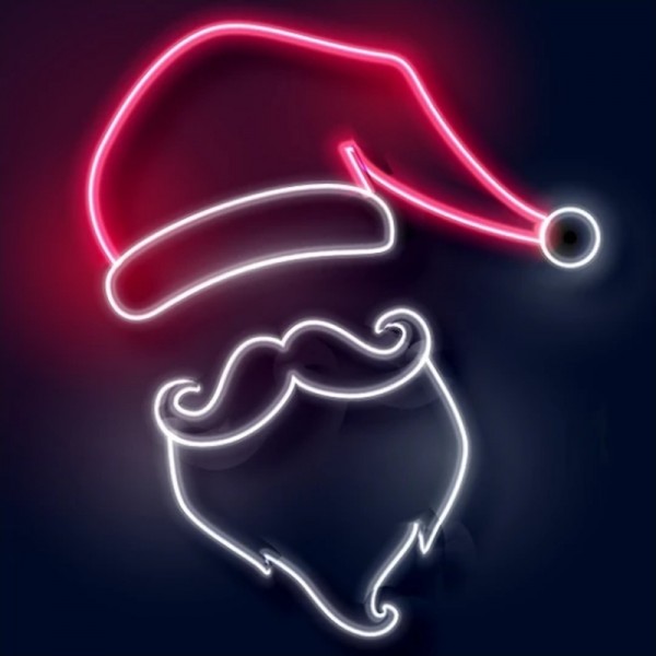 Weihnachtsmann-Neonlicht