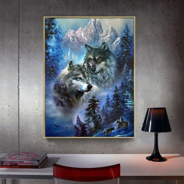 Wolf-Landschaft ab 50x70cm
