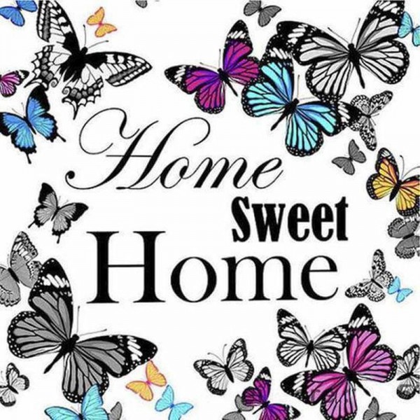 Trautes Heim mit Schmetterling