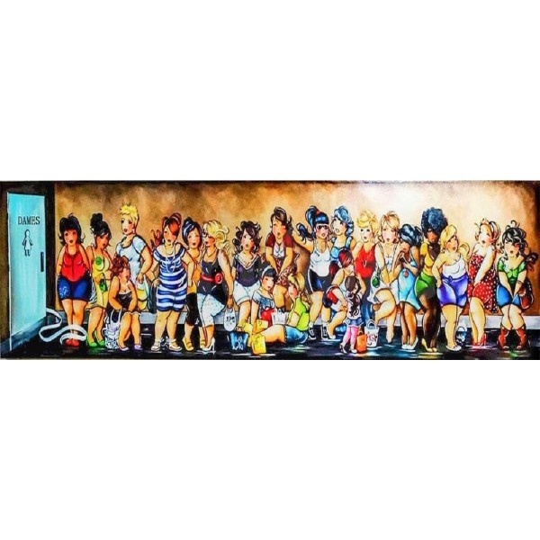 Mollige Damen | Toilettenschlange 40x120cm